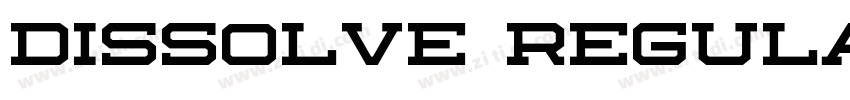 Dissolve Regular字体转换